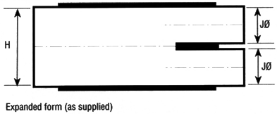 Heat Shrink 2-Way Outlet Shapes