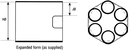Heat Shrink 6-Way Outlet Shapes
