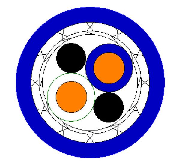 100 Ohm 22 AWG Dual Shield Twinax Cable